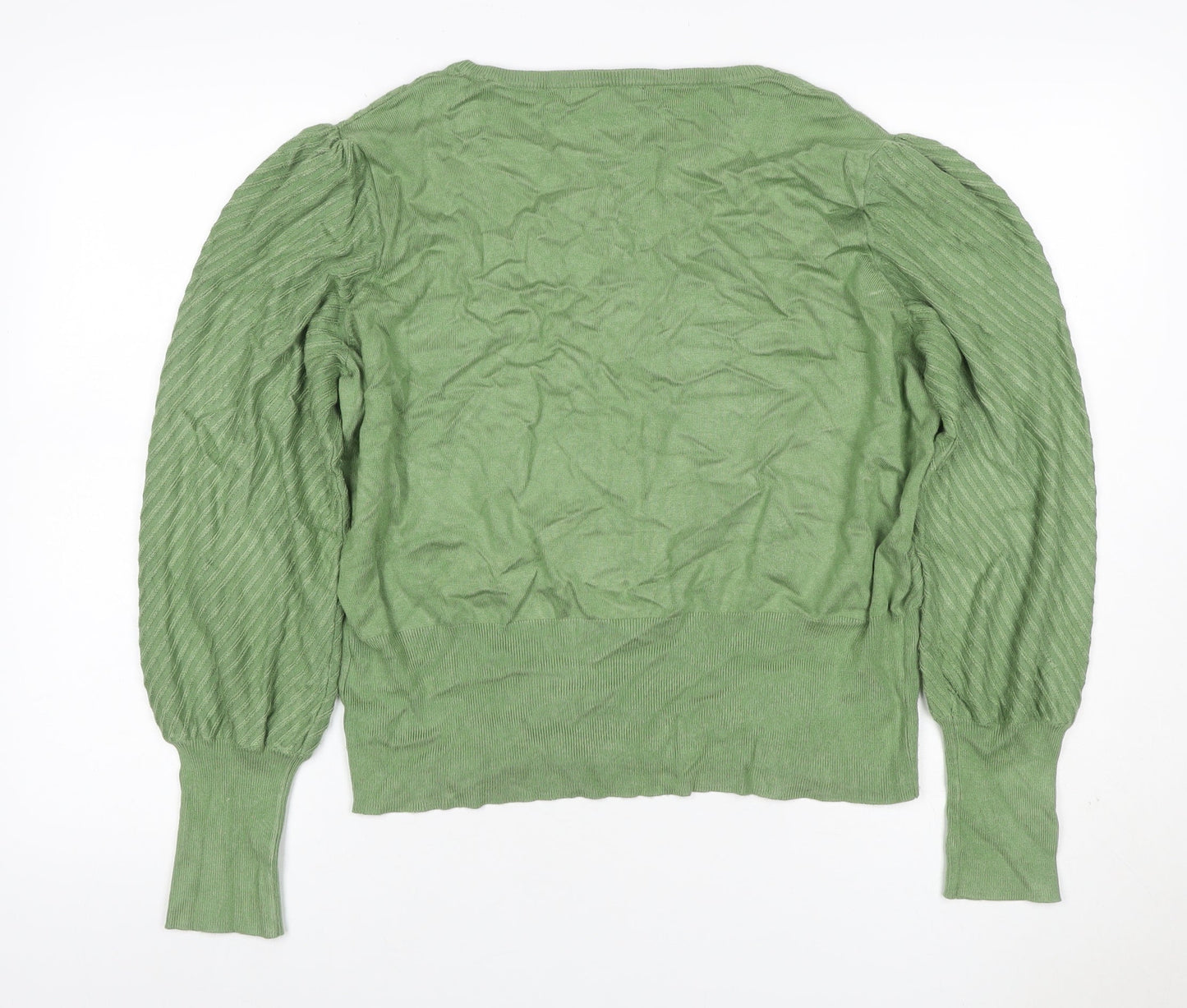 Marks and Spencer Women’s Green Size 20 Cable Knit Cotton Jumper