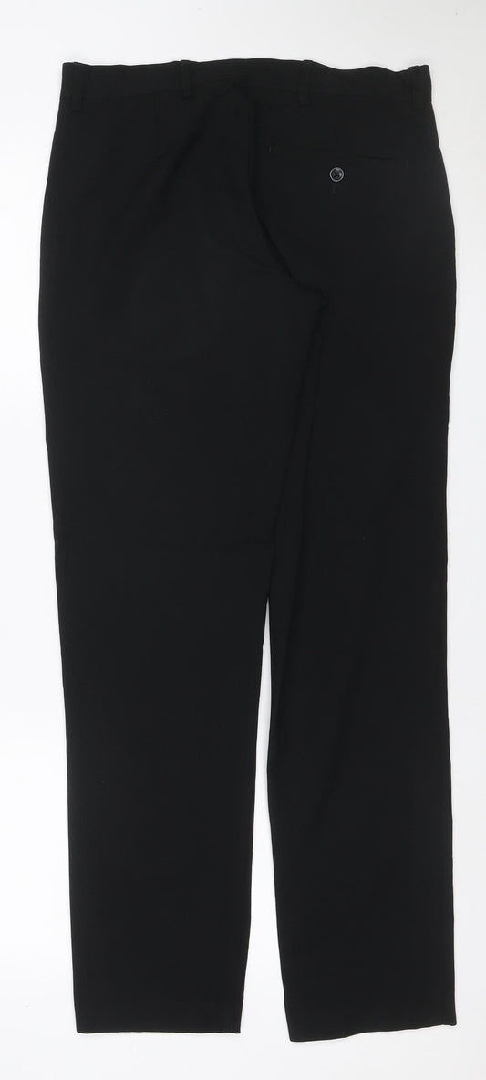 Marks & Spencer Men’s Black 30/31 Slim Fit Dress Trousers
