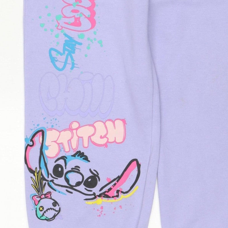 Additional view of Primark Disney Stitch girls’ purple sweatpants 11-12 years jogger