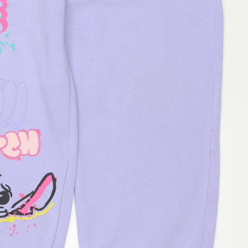 Additional view of Primark Disney Stitch girls’ purple sweatpants 11-12 years jogger