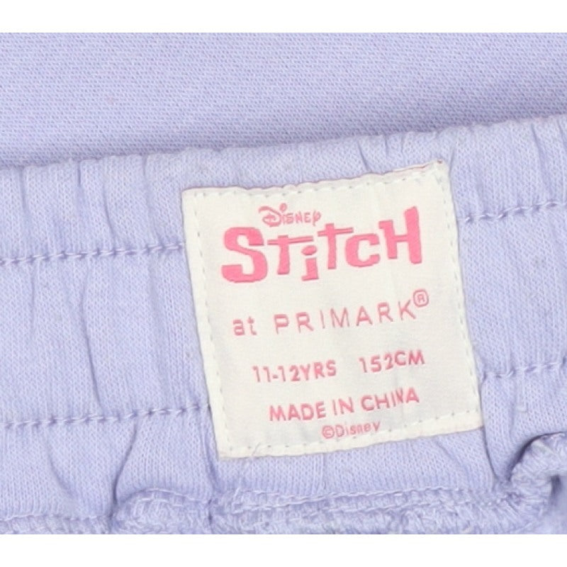 Additional view of Primark Disney Stitch girls’ purple sweatpants 11-12 years jogger