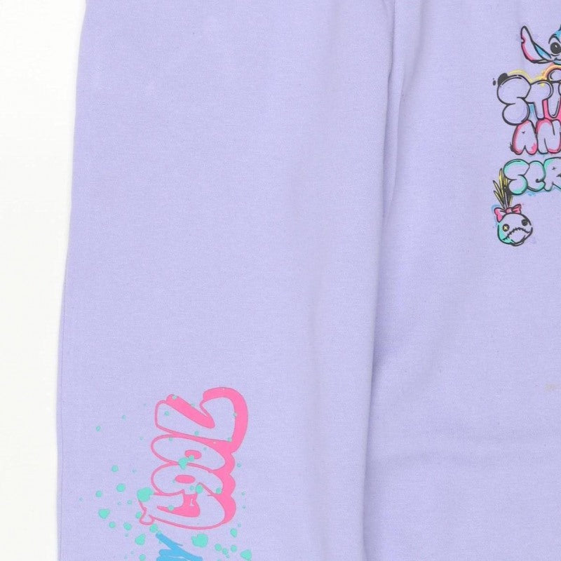 Additional view of Primark Disney Stitch girls’ purple sweatpants 11-12 years jogger