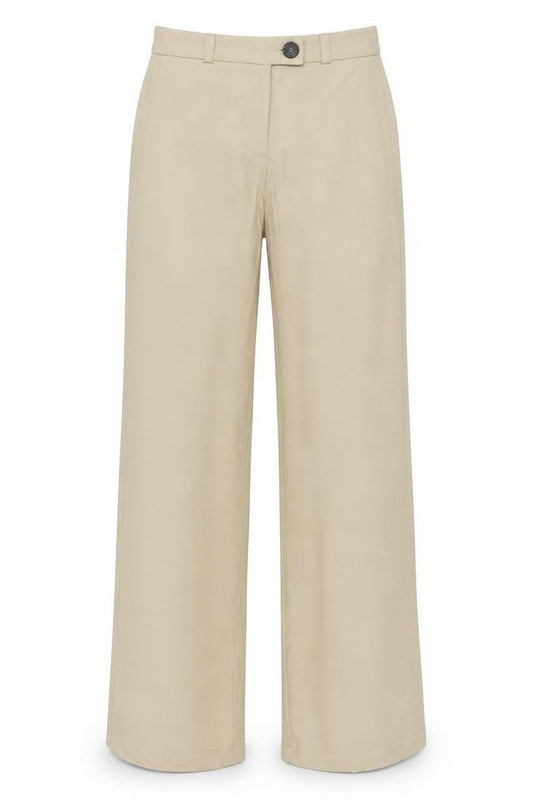 Bershka Women’s Beige UK 4 Wide Leg Tailored Dress Trousers