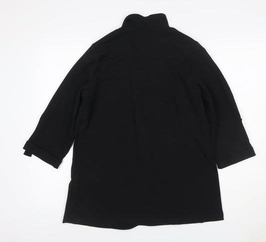 New Look Women’s Black Petite UK 10 Open Front 3/4 Sleeve Blazer