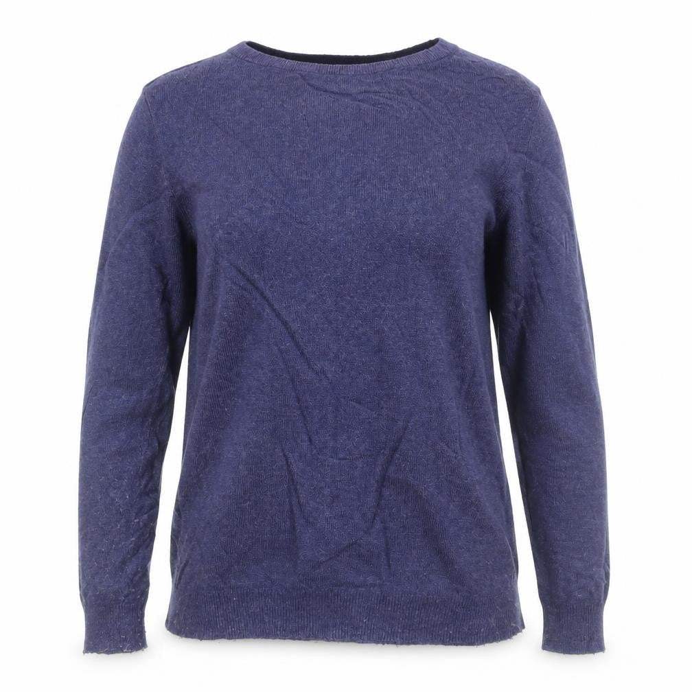 Boden Women’s Blue Cashmere Angora Blend Crew Neck Jumper UK 4