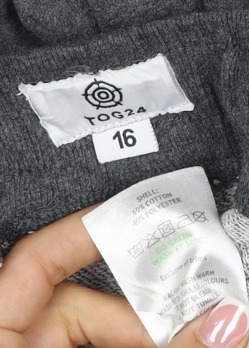 TOG24 Women’s Grey Size 16 Jogger Sweatpants Drawstring Pockets