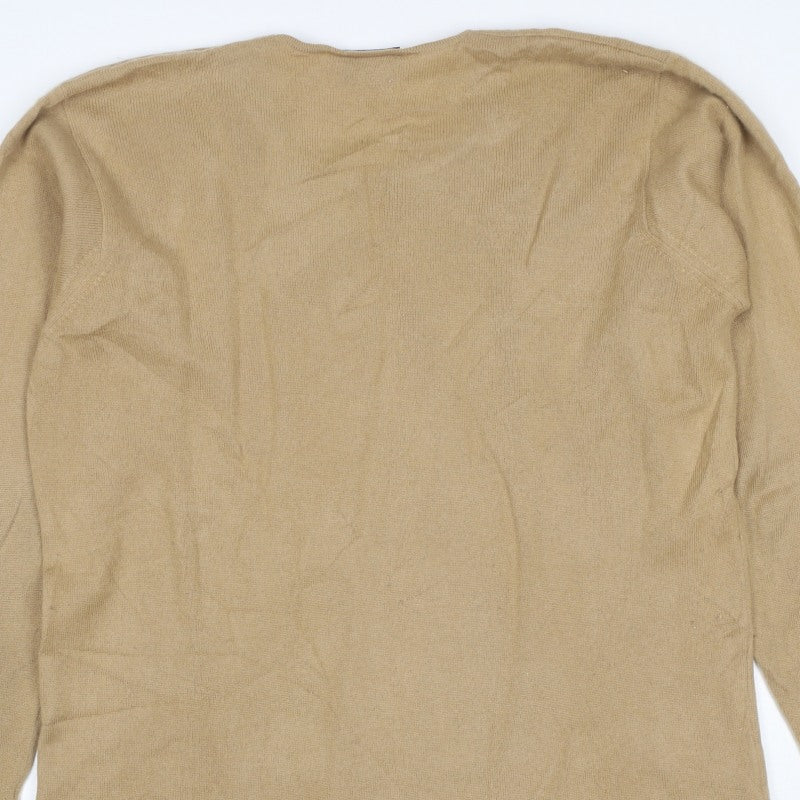 Dalkeith Women’s Beige UK 20 Scoop Neck Longline Tunic Jumper