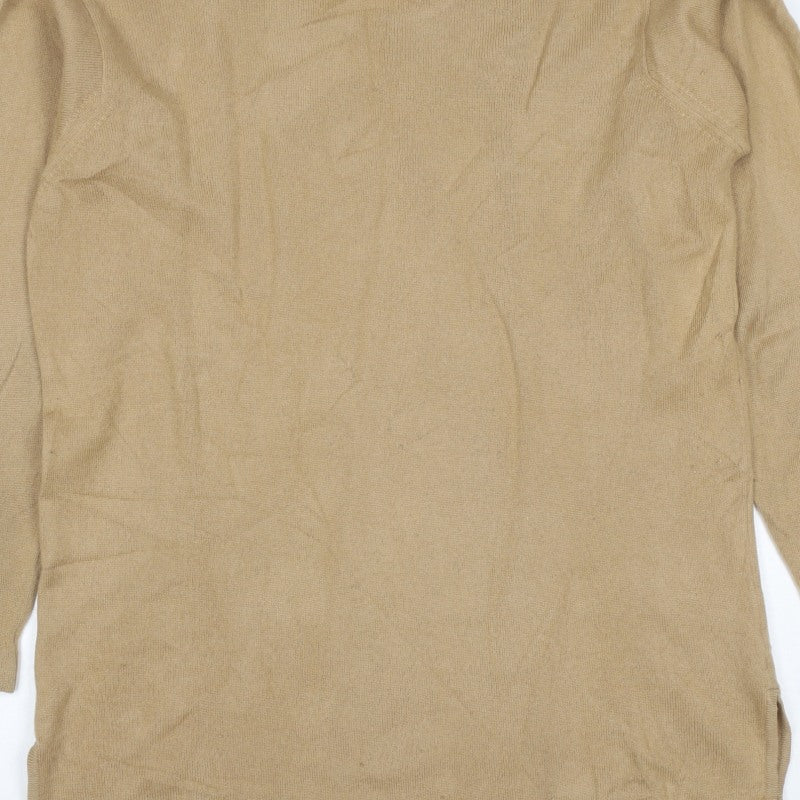 Dalkeith Women’s Beige UK 20 Scoop Neck Longline Tunic Jumper