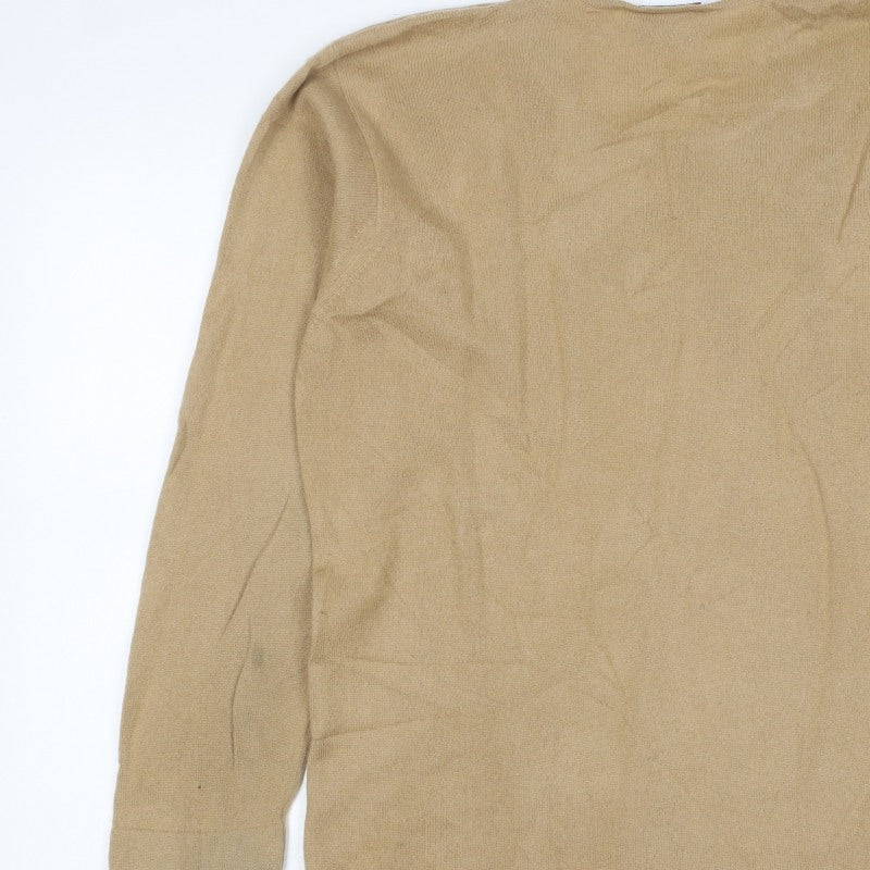 Dalkeith Women’s Beige UK 20 Scoop Neck Longline Tunic Jumper