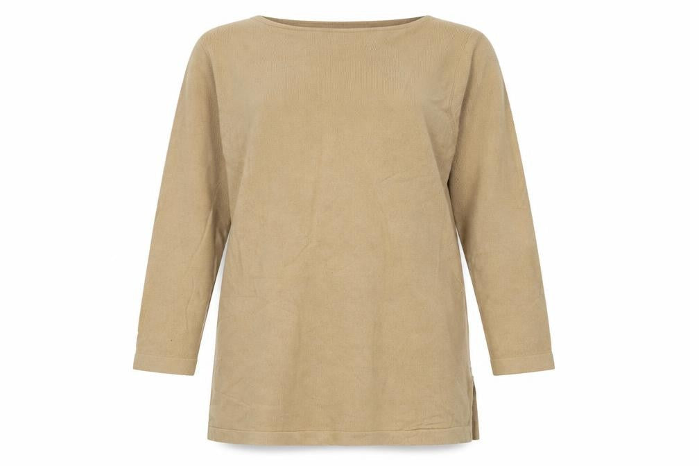 Dalkeith Women’s Beige UK 20 Scoop Neck Longline Tunic Jumper