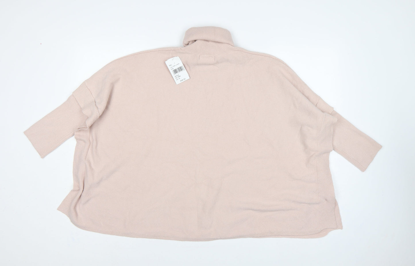 Gerard Women's Pink L Roll Neck Button Side Pullover Jumper