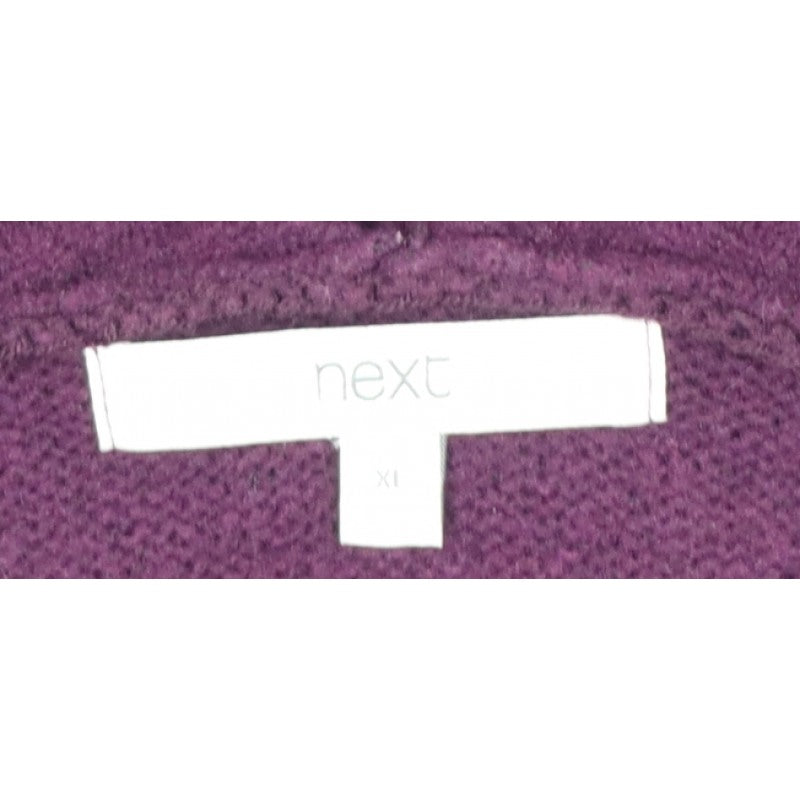Next Women’s Purple XL V-Neck Rhinestone Trim Knit Pullover Jumper