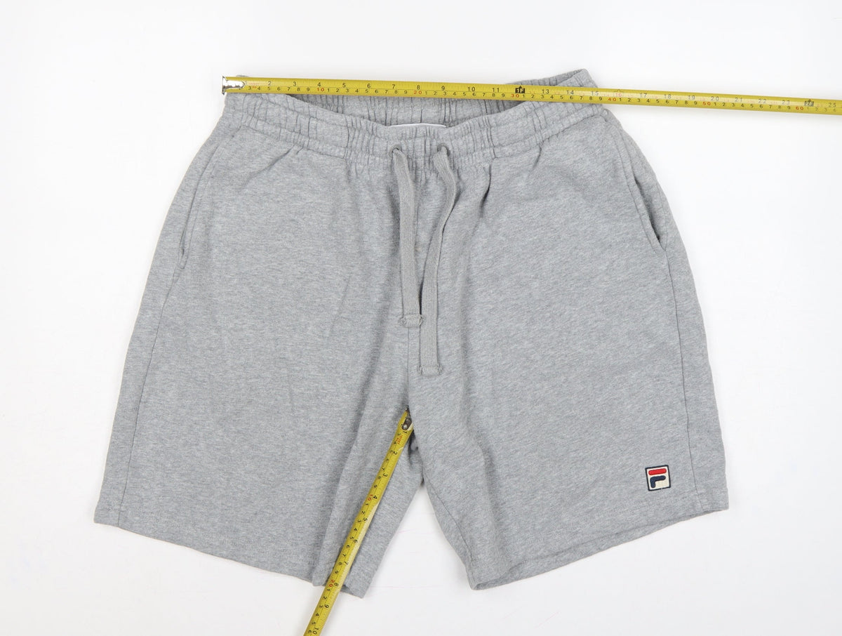 Fila Men’s Grey XL Sweat Shorts Drawstring Logo Sports Casual