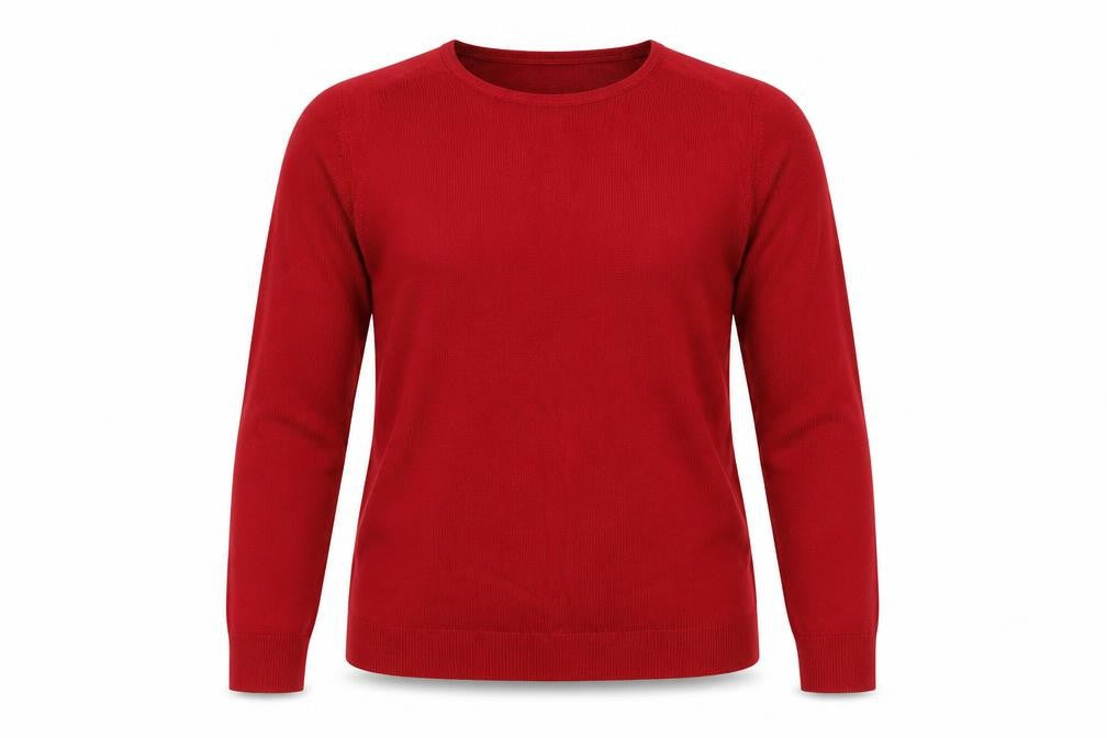 Marks & Spencer Women Red Size 14 Scoop Neck Knit Pullover Jumper
