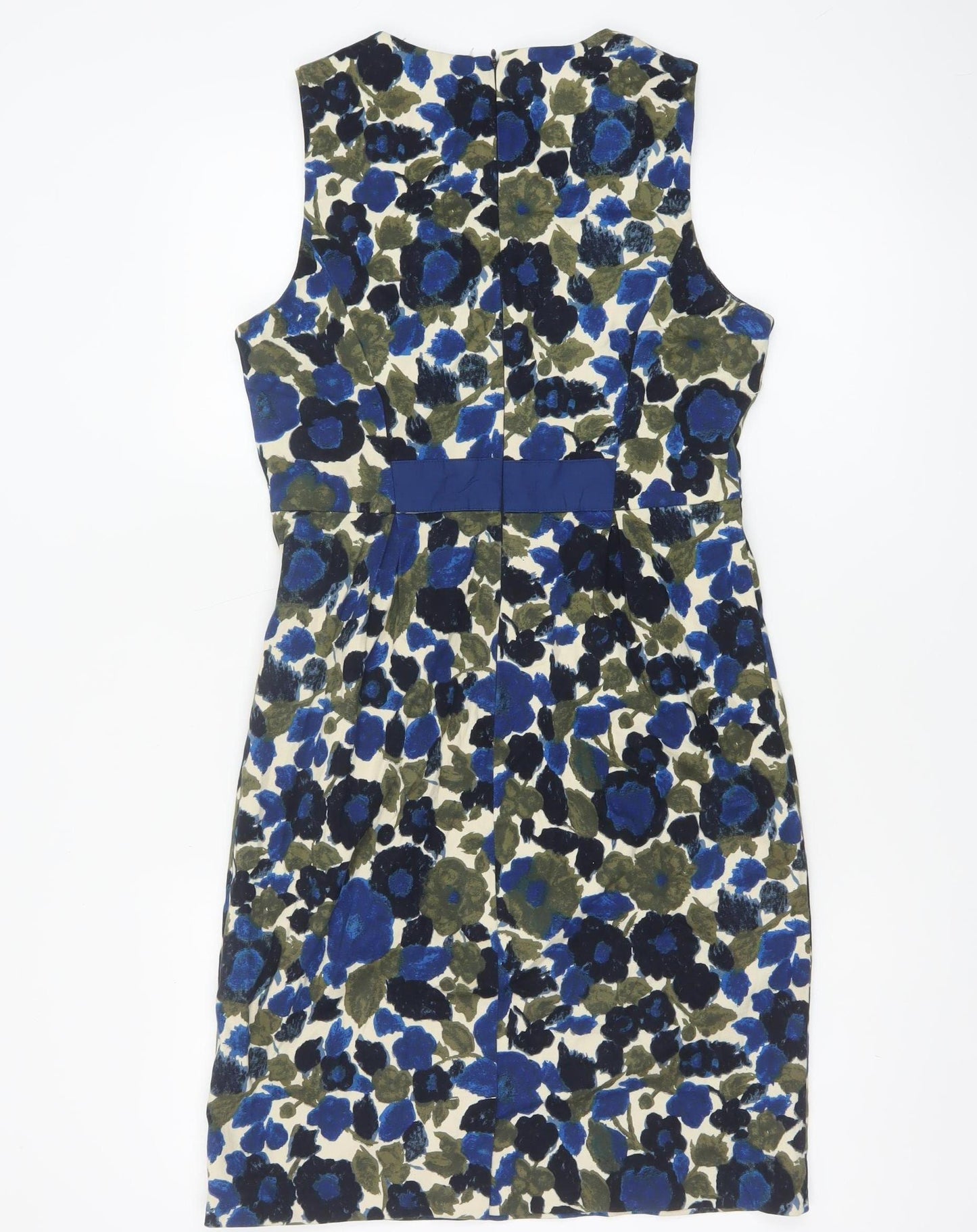 Fever London Women’s Blue Floral A-Line Knee Length Dress UK 12