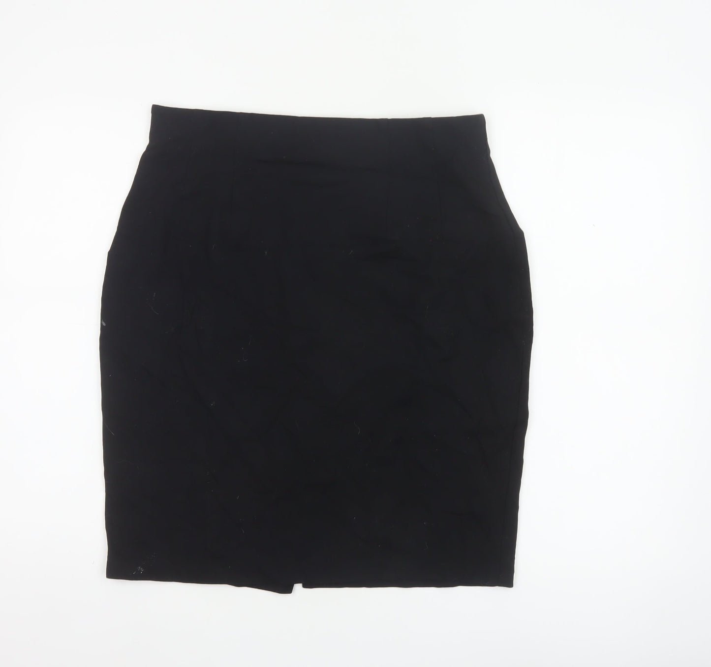 Marks and Spencer Women Black UK 14 Pencil Knee Length Work Skirt