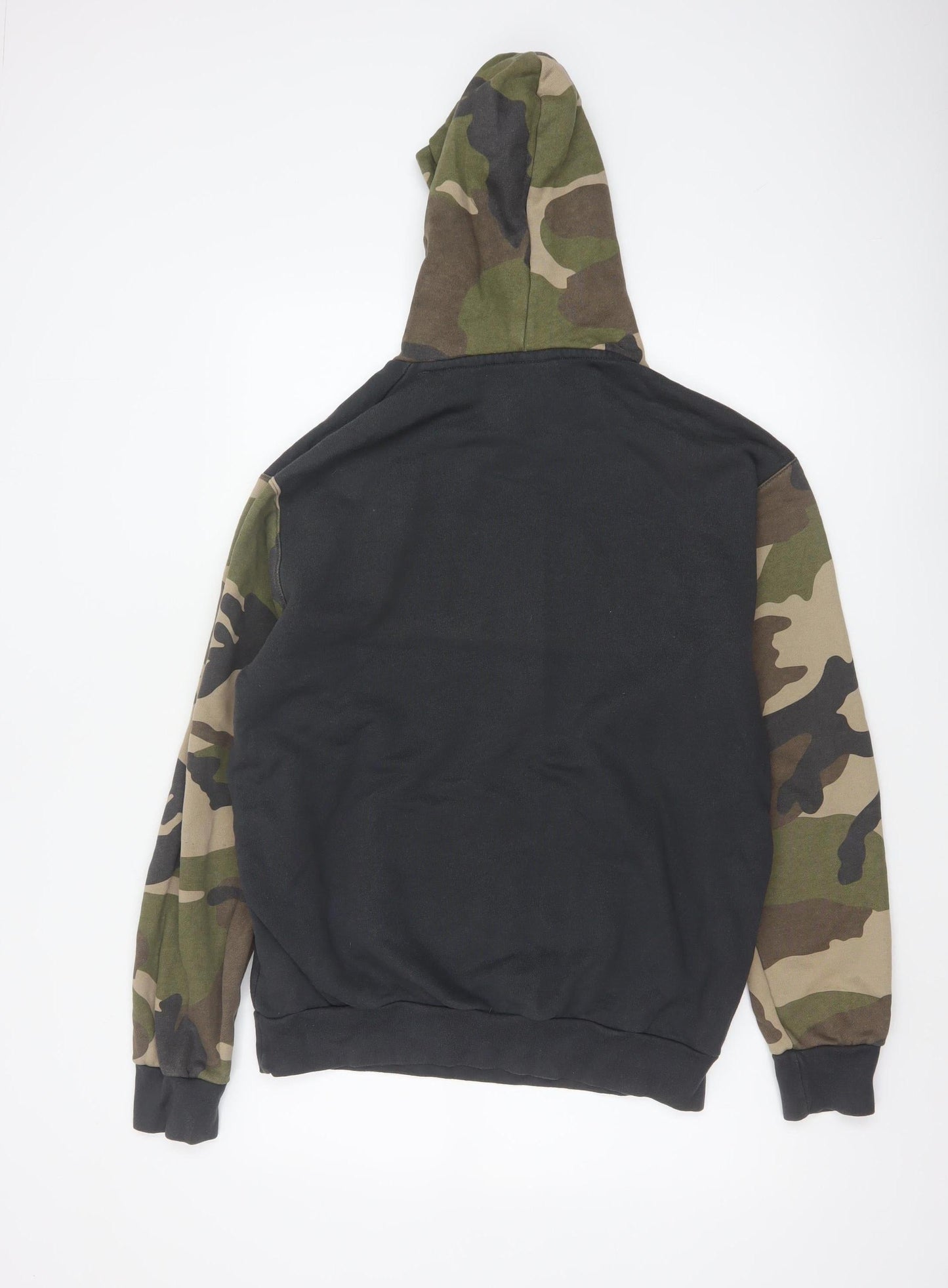 adidas Men’s Black Camo Logo Pullover Hoodie XL