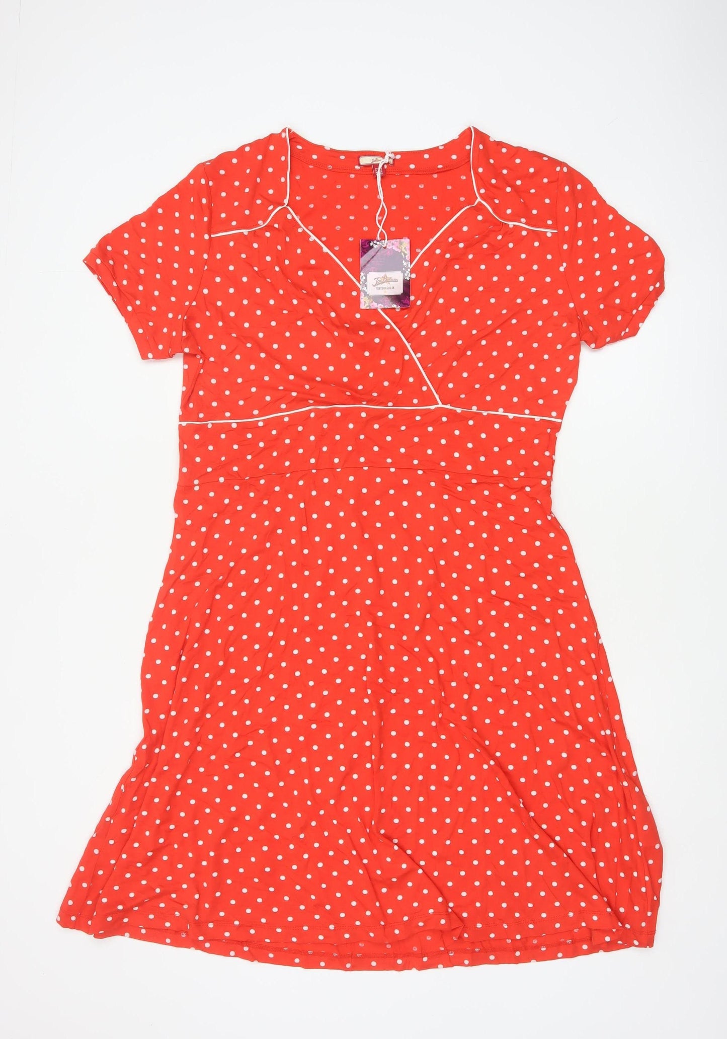 Joe Browns Women Red Polka Dot Fit & Flare Midi Dress UK 18