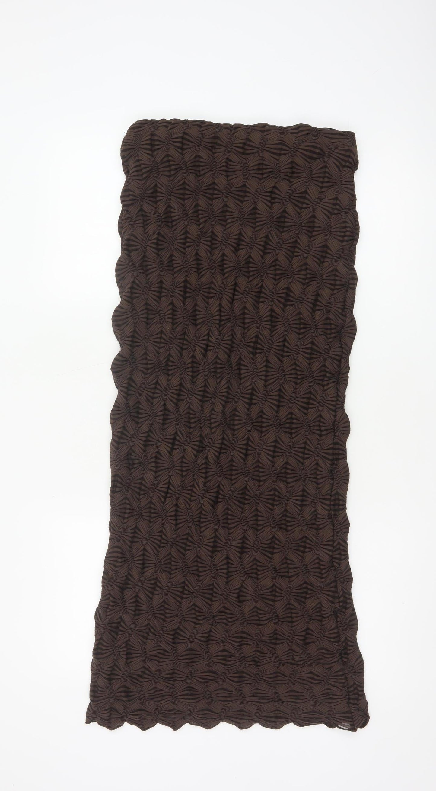 River Island Samantha Faiers Women Brown Animal Print Long Skirt UK 12