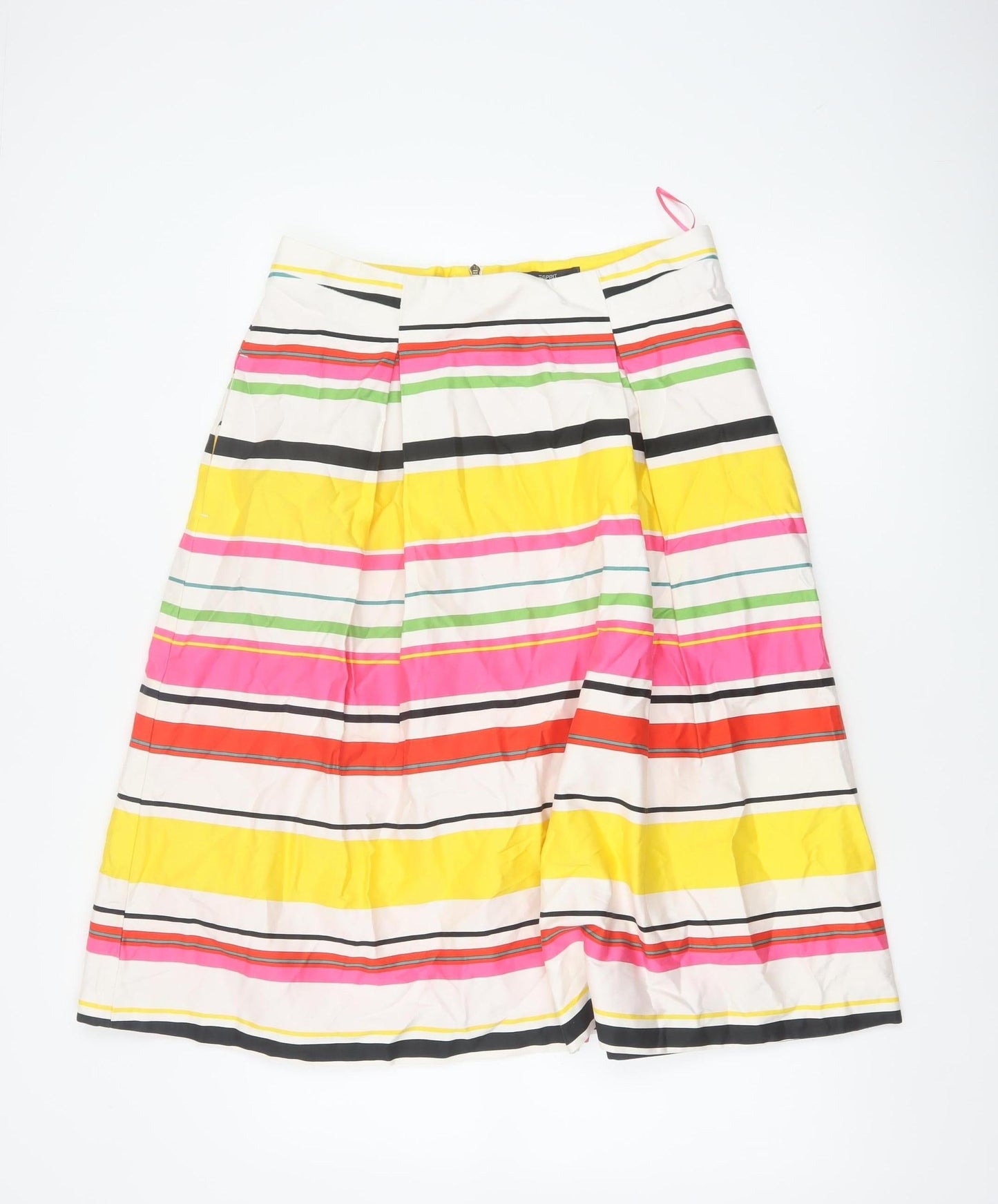 Esprit Women’s Multicoloured UK 14 Striped A-Line Knee Skirt
