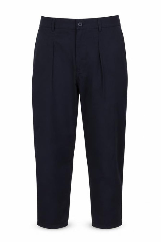 Zara Women Black UK 14 Carrot Fit Tapered Tailored Trousers