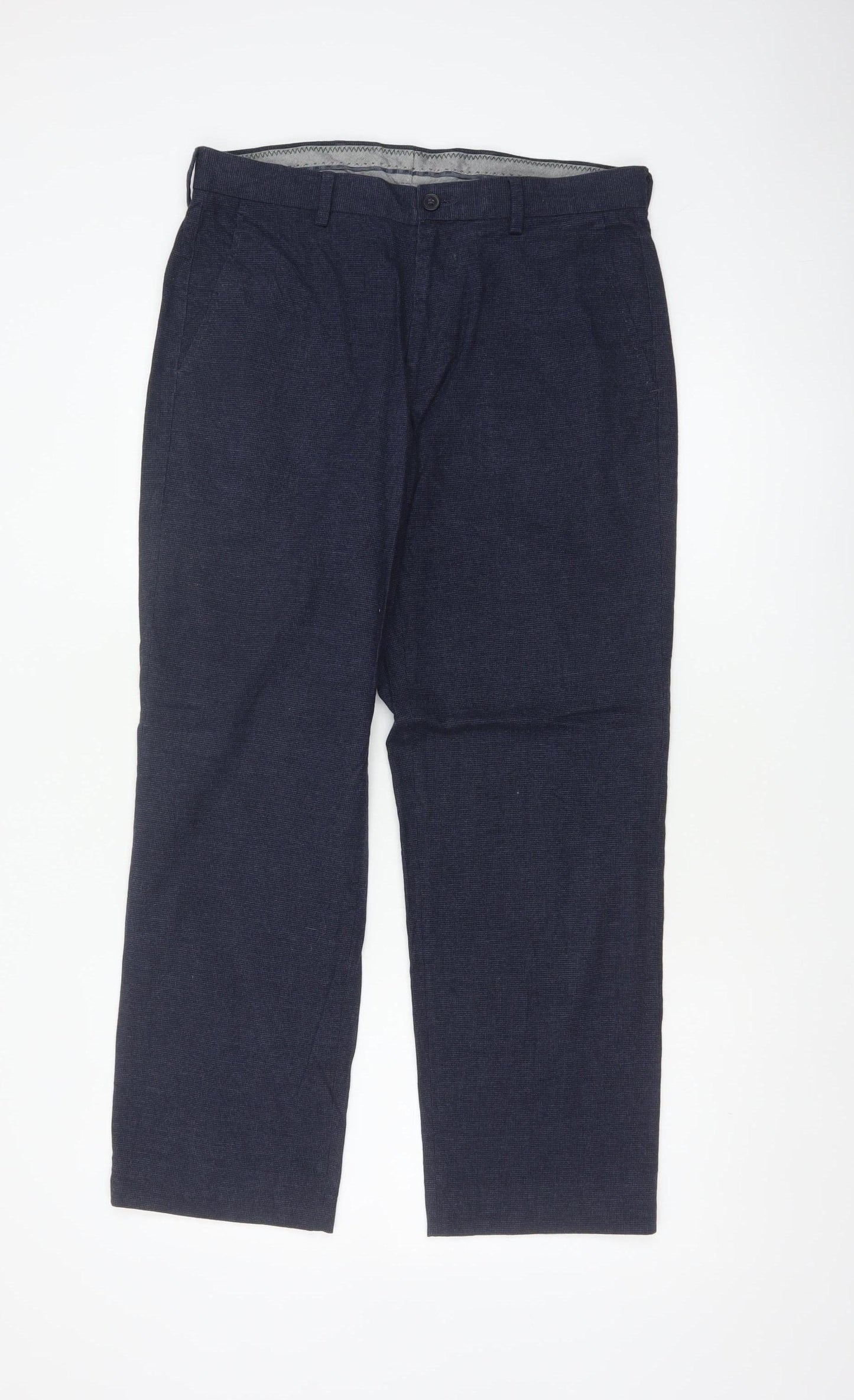Marks and Spencer Men’s Blue 32/29 Regular Straight Chino Trousers