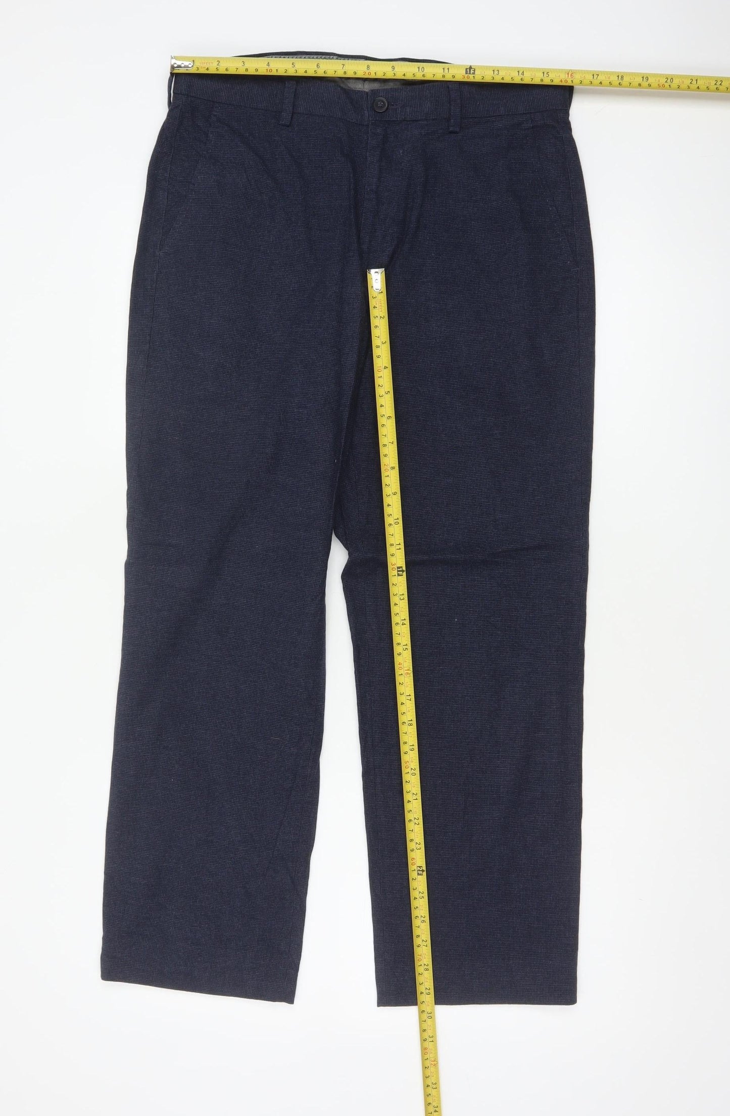 Marks and Spencer Men’s Blue 32/29 Regular Straight Chino Trousers