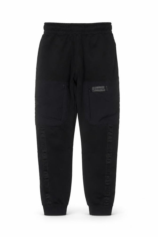 Nike Boys Black Air Max Jogger Trousers Size S 128-137cm Zip Pockets