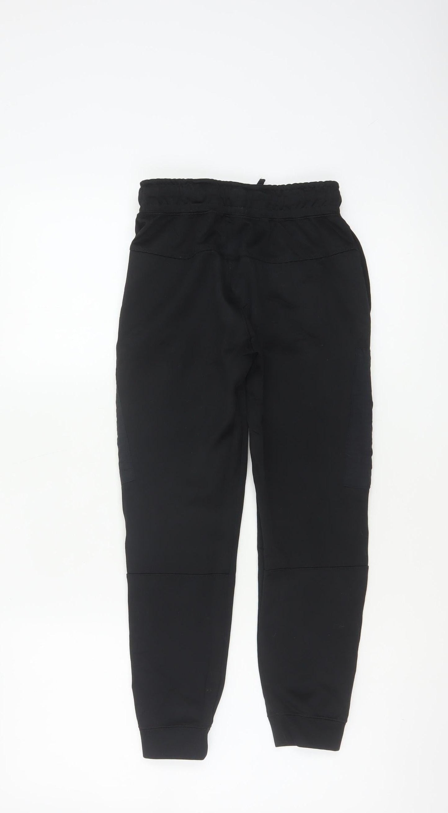 Nike Boys Black Air Max Jogger Trousers Size S 128-137cm Zip Pockets