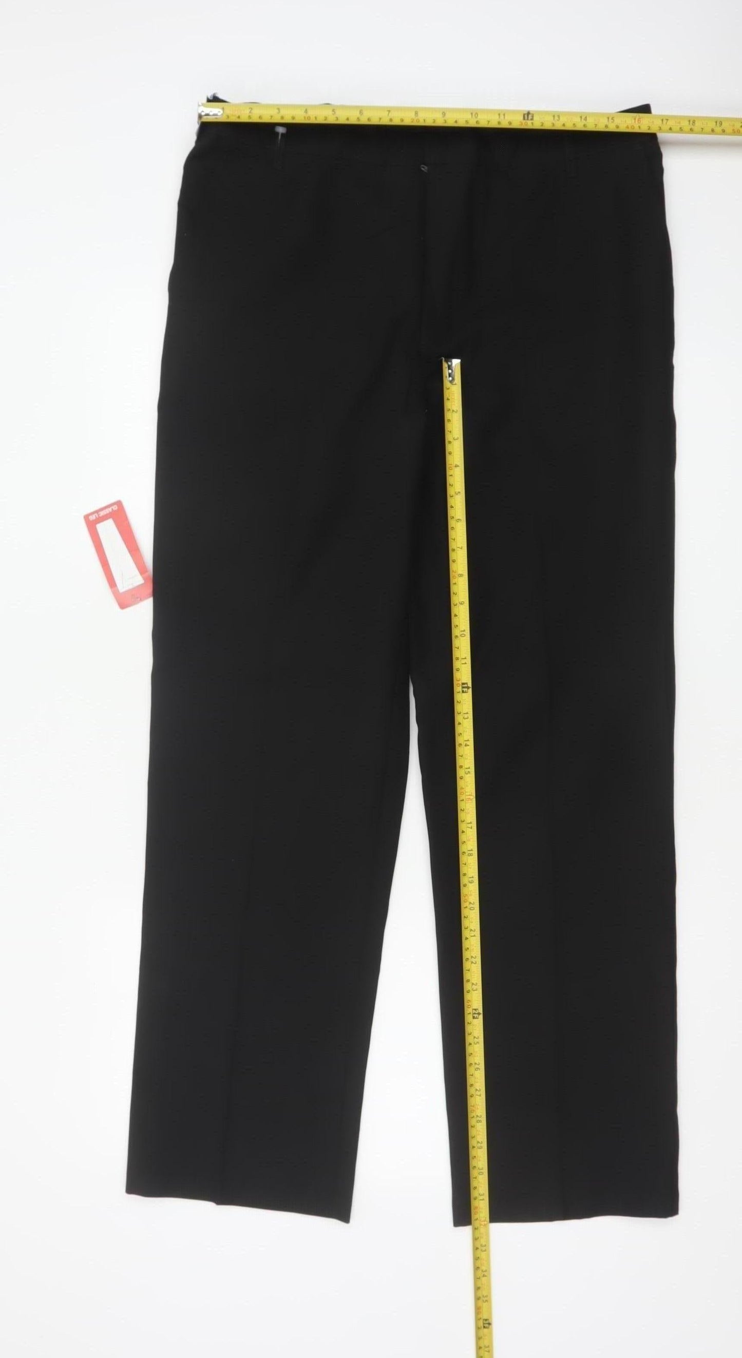 M&S Men’s Black 36in Classic Straight Formal Dress Trousers New