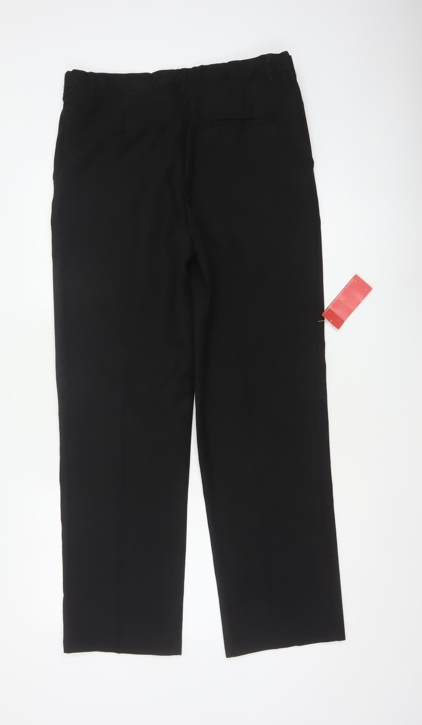 M&S Men’s Black 36in Classic Straight Formal Dress Trousers New