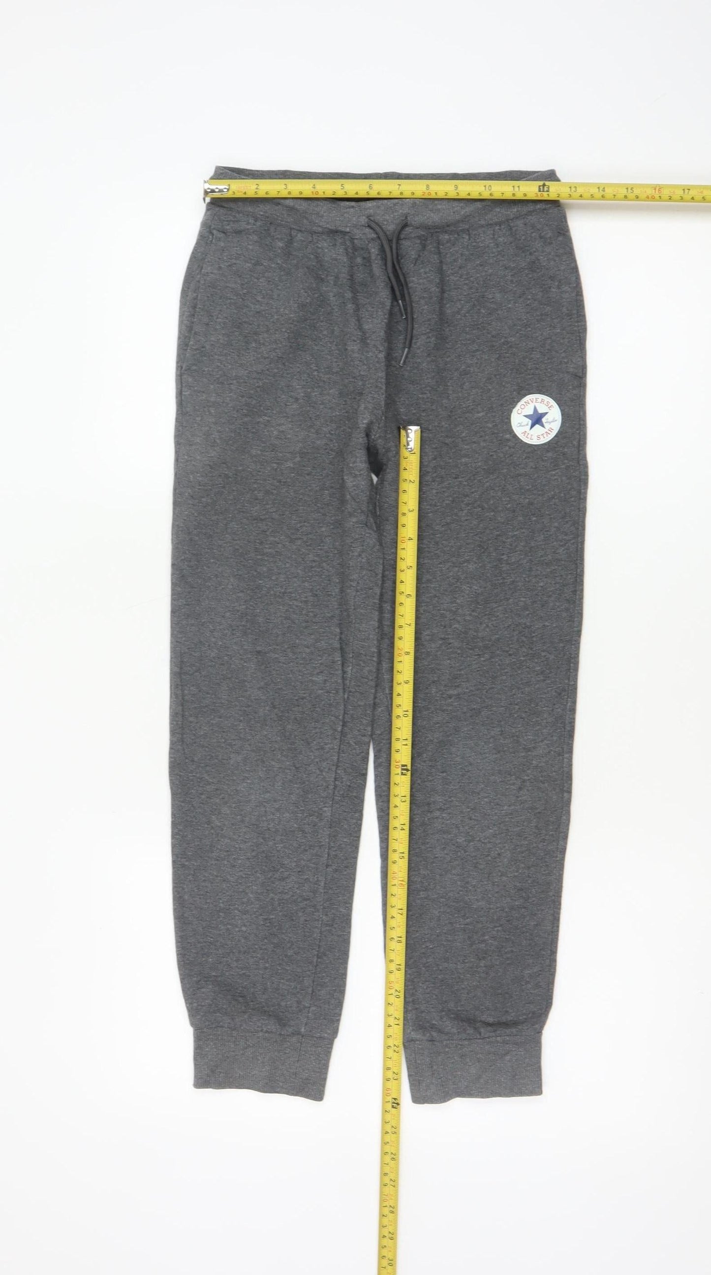 Converse Boys Grey Sweatpants Joggers 10-12 Years M Logo Fleece