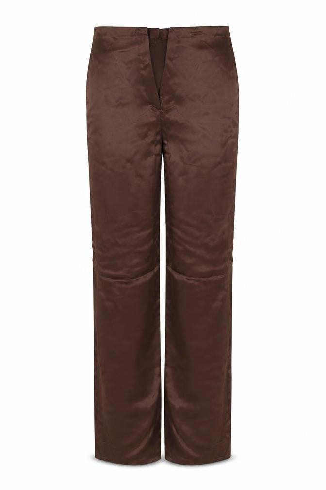 Zara Women’s Brown Modal Stretch Straight Leg Trousers Size S