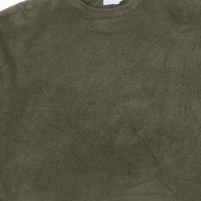 ASOS Design Women’s Green UK 12-14 Oversized Crew Neck Jumper