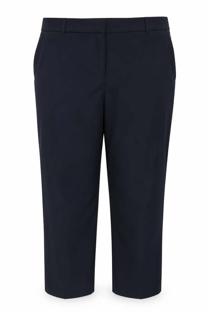 M&S Women Black Size 20 Wide Leg Belted Smart Dress Trousers