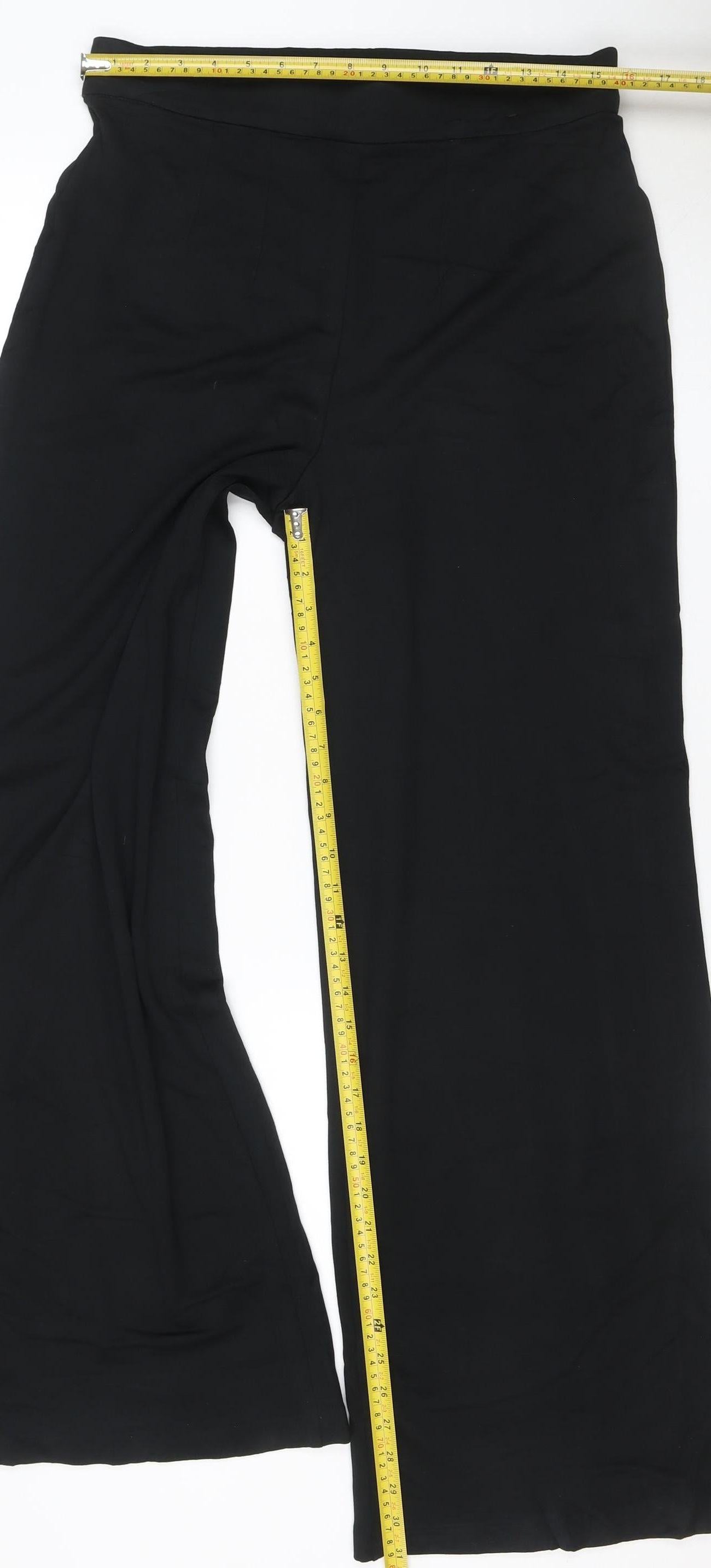 M&S Collection Women’s Black Size 14 Regular Stretch Dress Trousers
