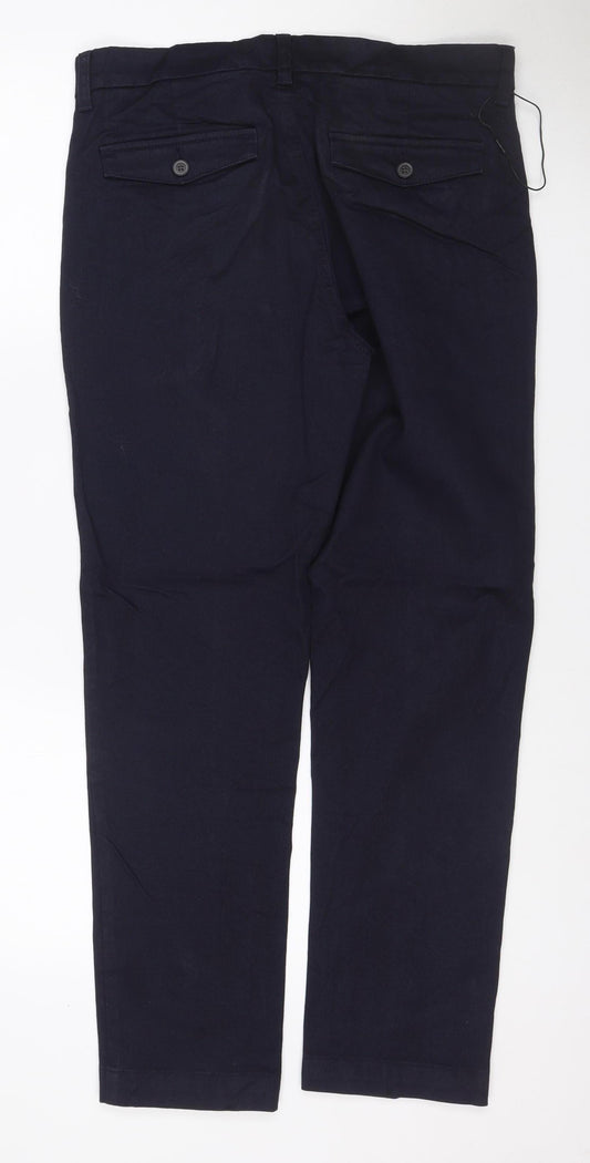 M&S Men’s Blue 32W 29L Slim Tapered Stretch Jeans
