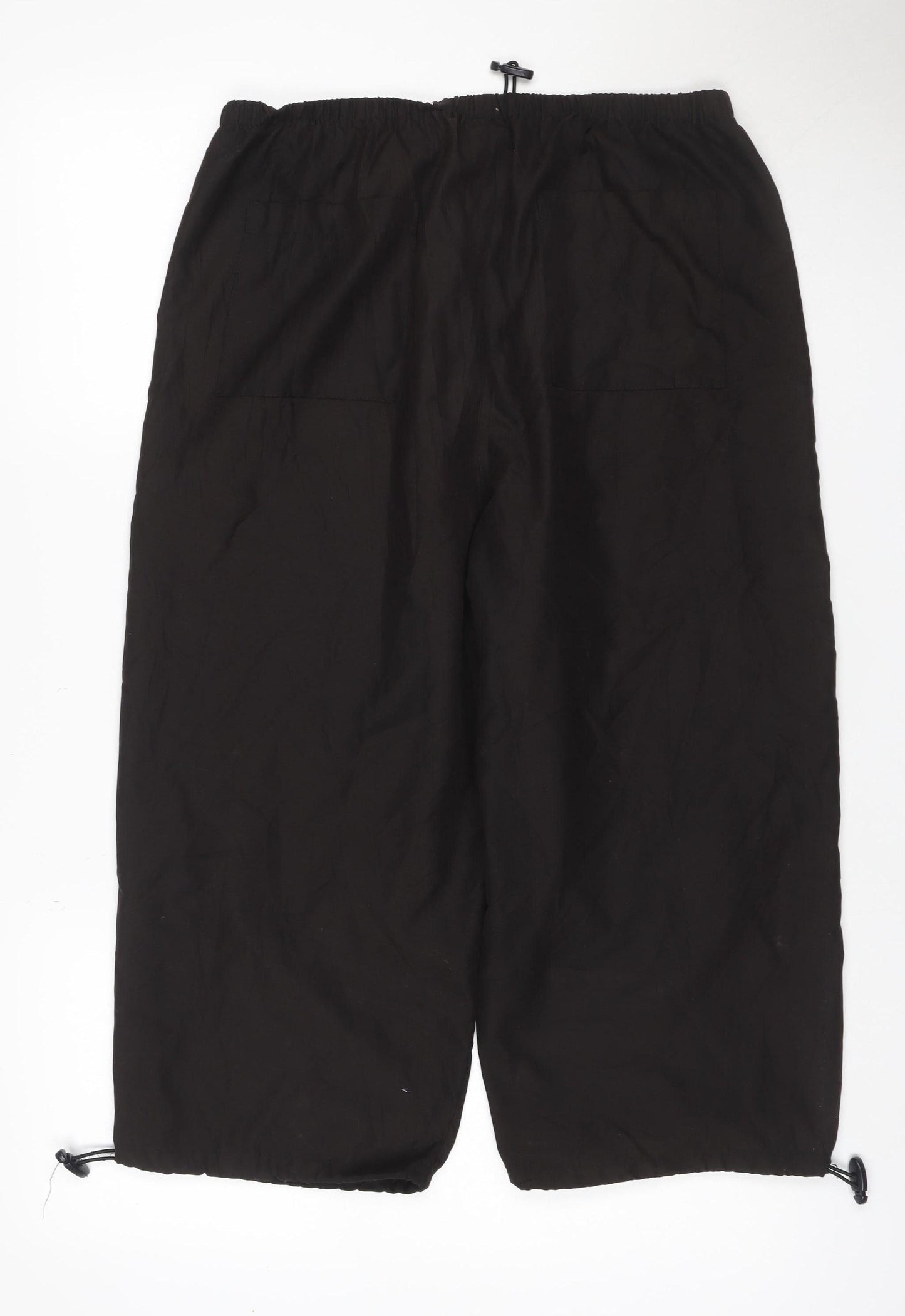 Elam Women’s Black UK 18 Wide-Leg Drawstring Trousers