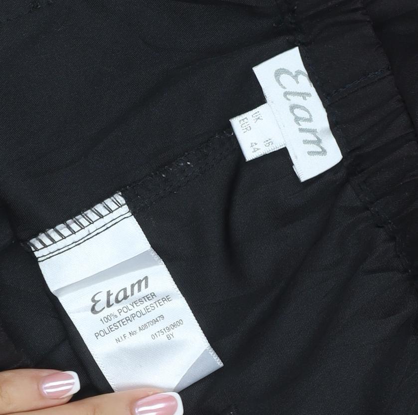 Elam Women’s Black UK 18 Wide-Leg Drawstring Trousers