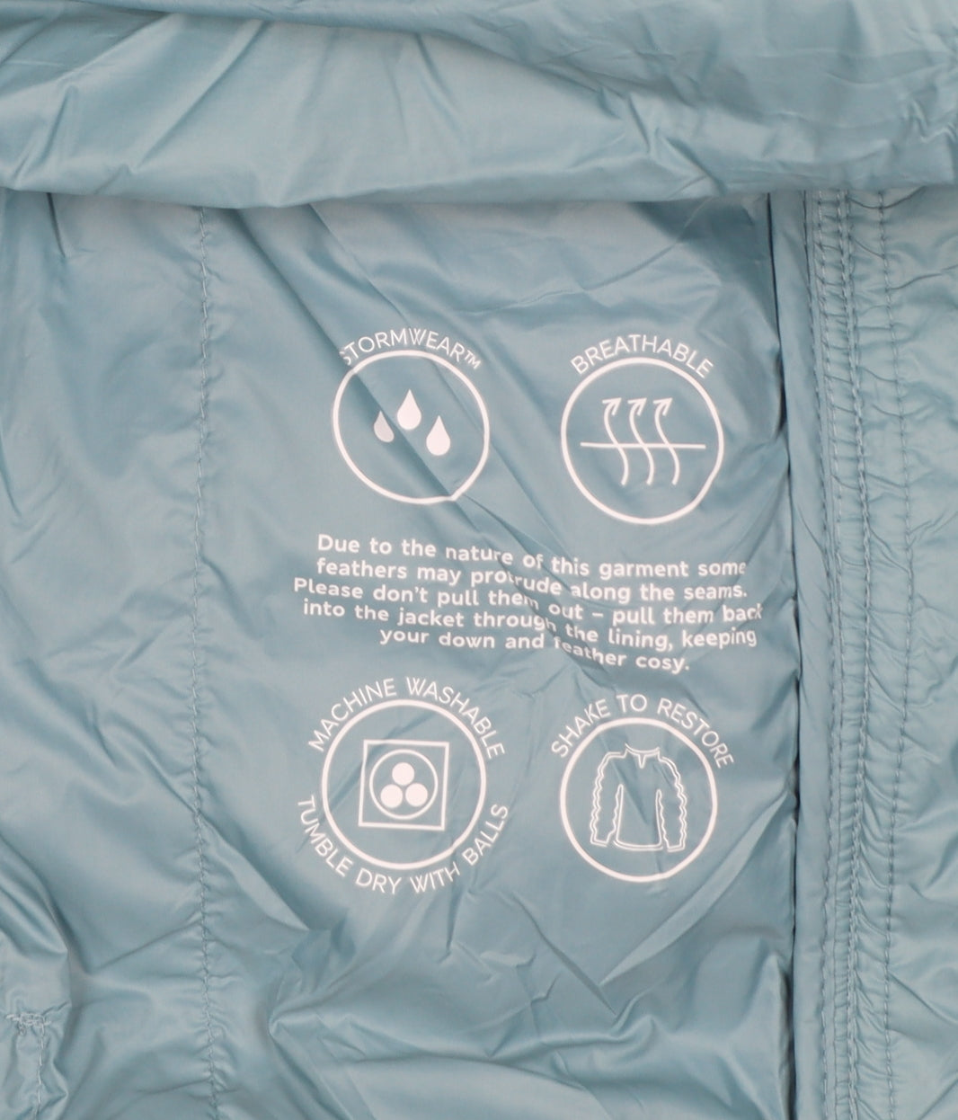 Marks and Spencer Women Blue UK 10 Puffer Jacket Down Stormwear