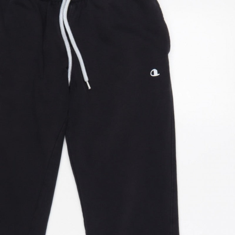 Champion Unisex Adults Black Small Logo Fleece Jogger Sweatpants