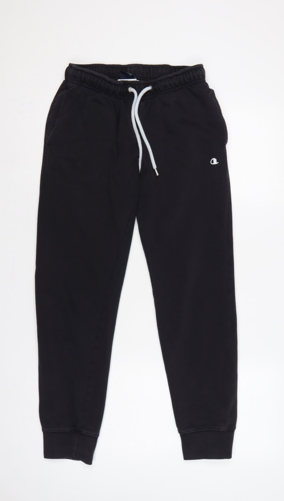Champion Unisex Adults Black Small Logo Fleece Jogger Sweatpants