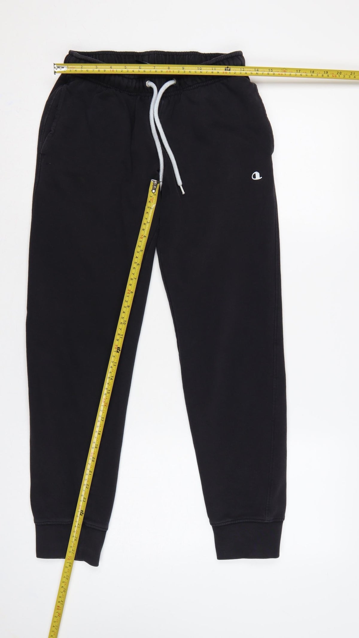 Champion Unisex Adults Black Small Logo Fleece Jogger Sweatpants