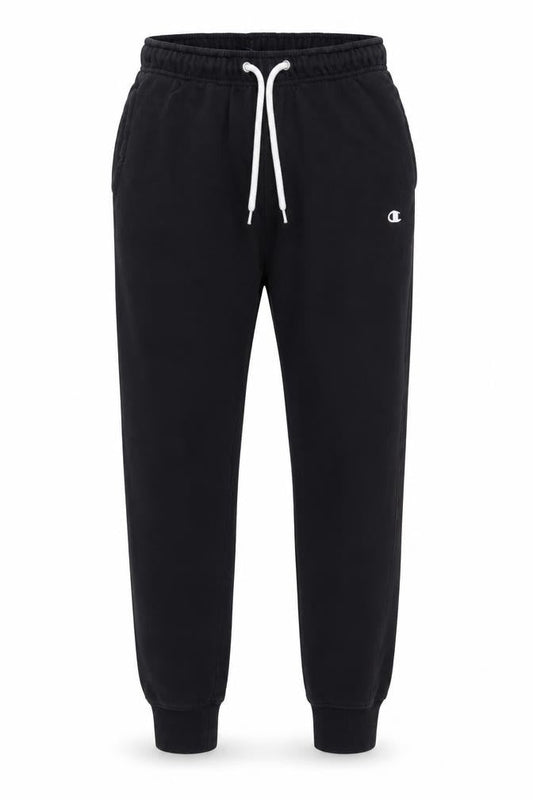 Champion Womens Black Small Logo Fleece Jogger Sweatpants
