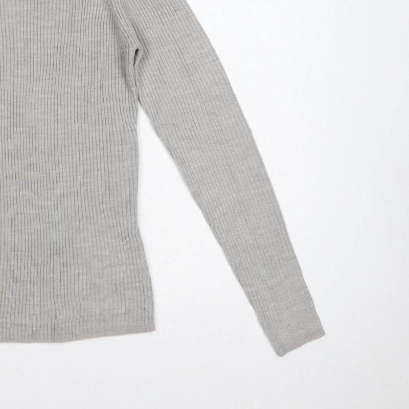 Brave Soul Women Grey M Ribbed High Neck Slim Fit Pullover Jumper