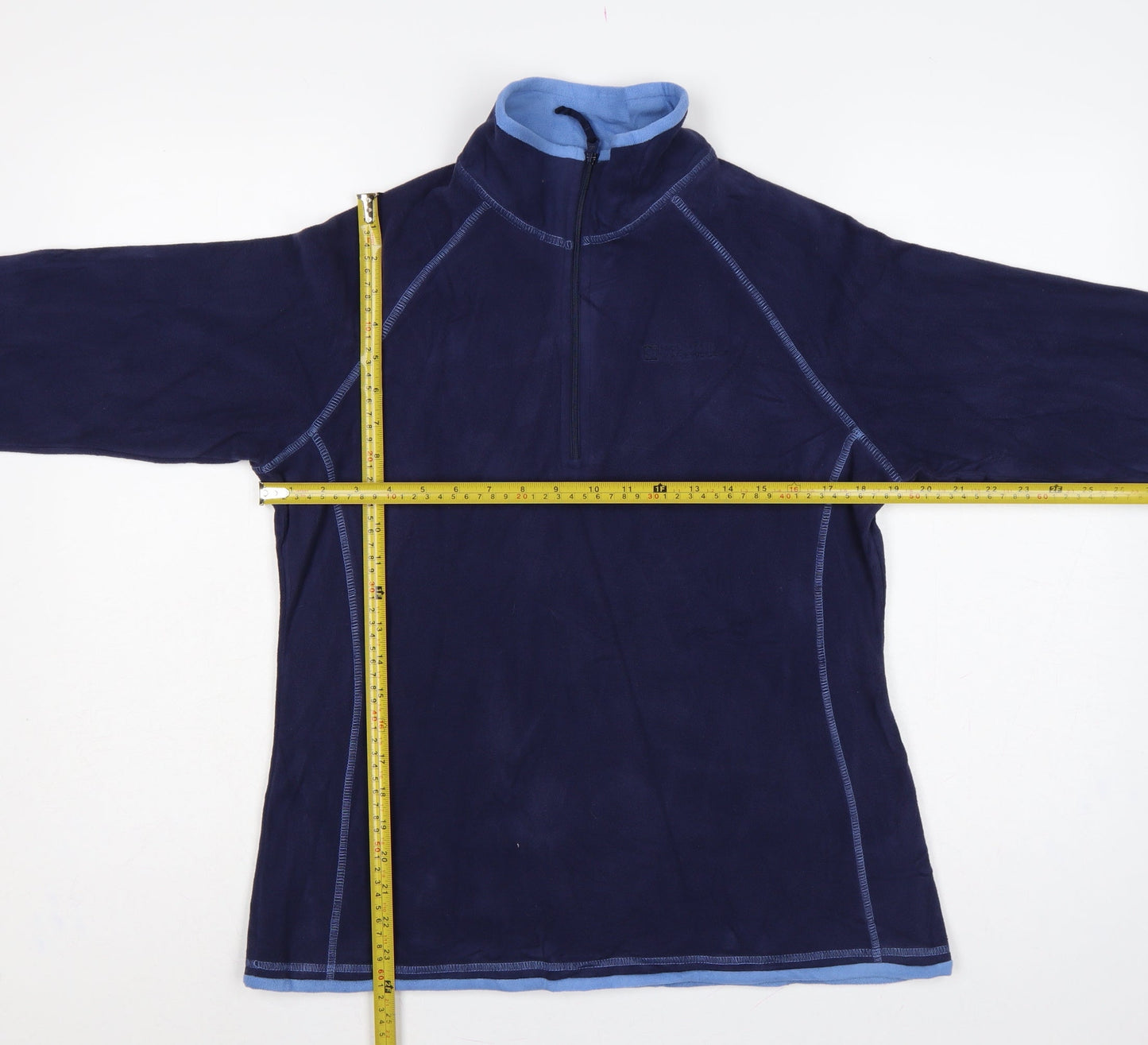 Mountain Warehouse Women Blue UK 16 Montana 1/4 Zip Fleece Sweatshirt