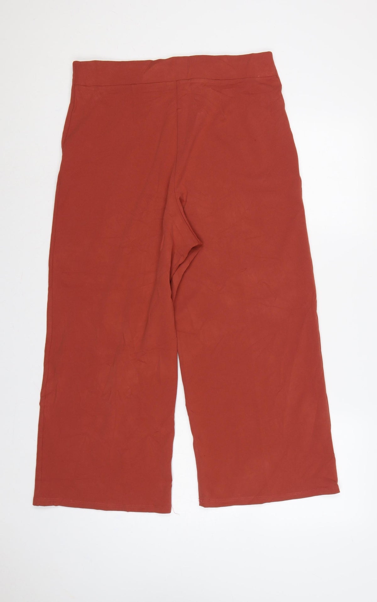 Miss Selfridge Women Red UK 14 High Rise Wide Leg Button Trousers