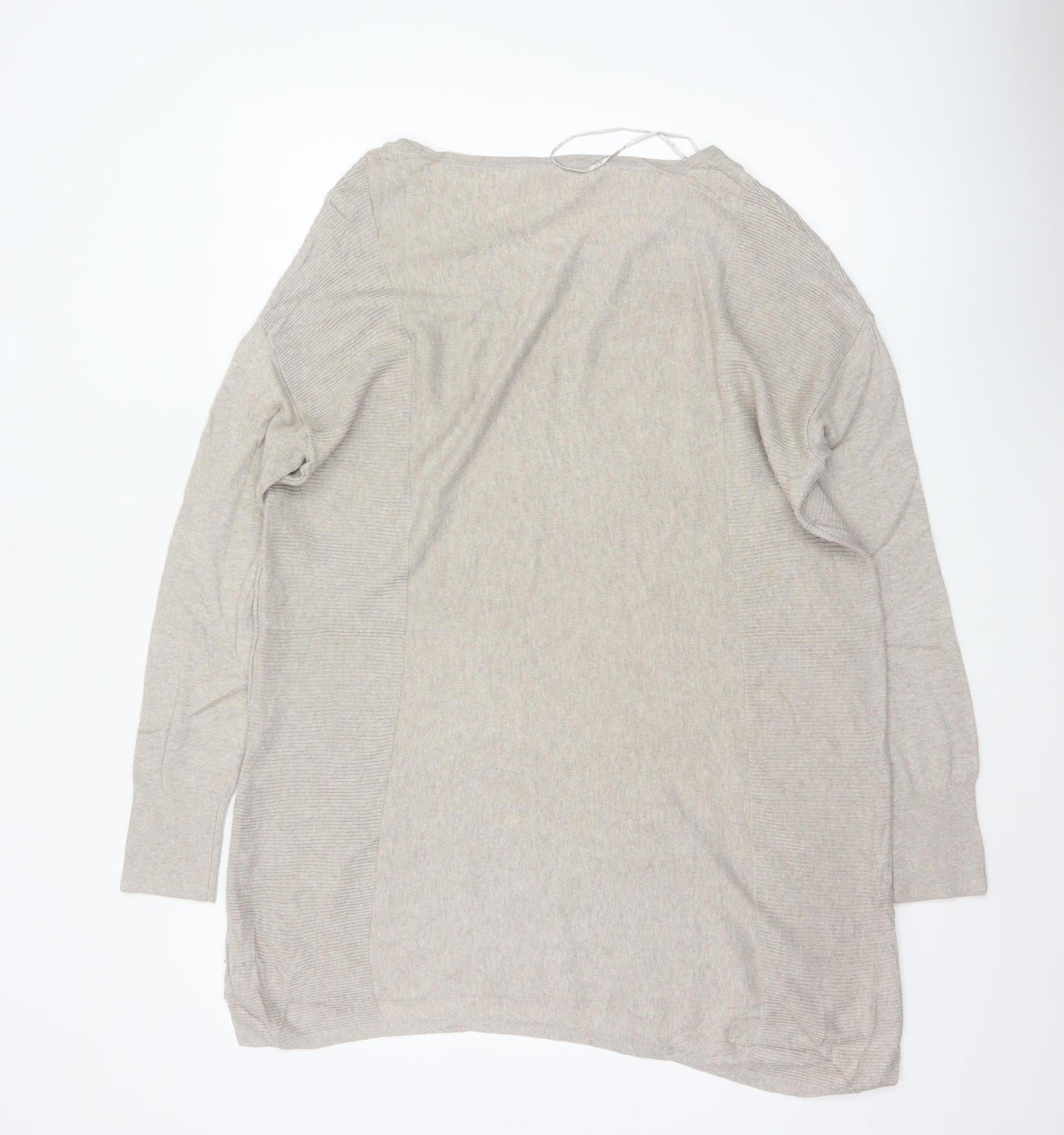 White Label The White Company Women Beige UK 14 Longline Tunic Jumper
