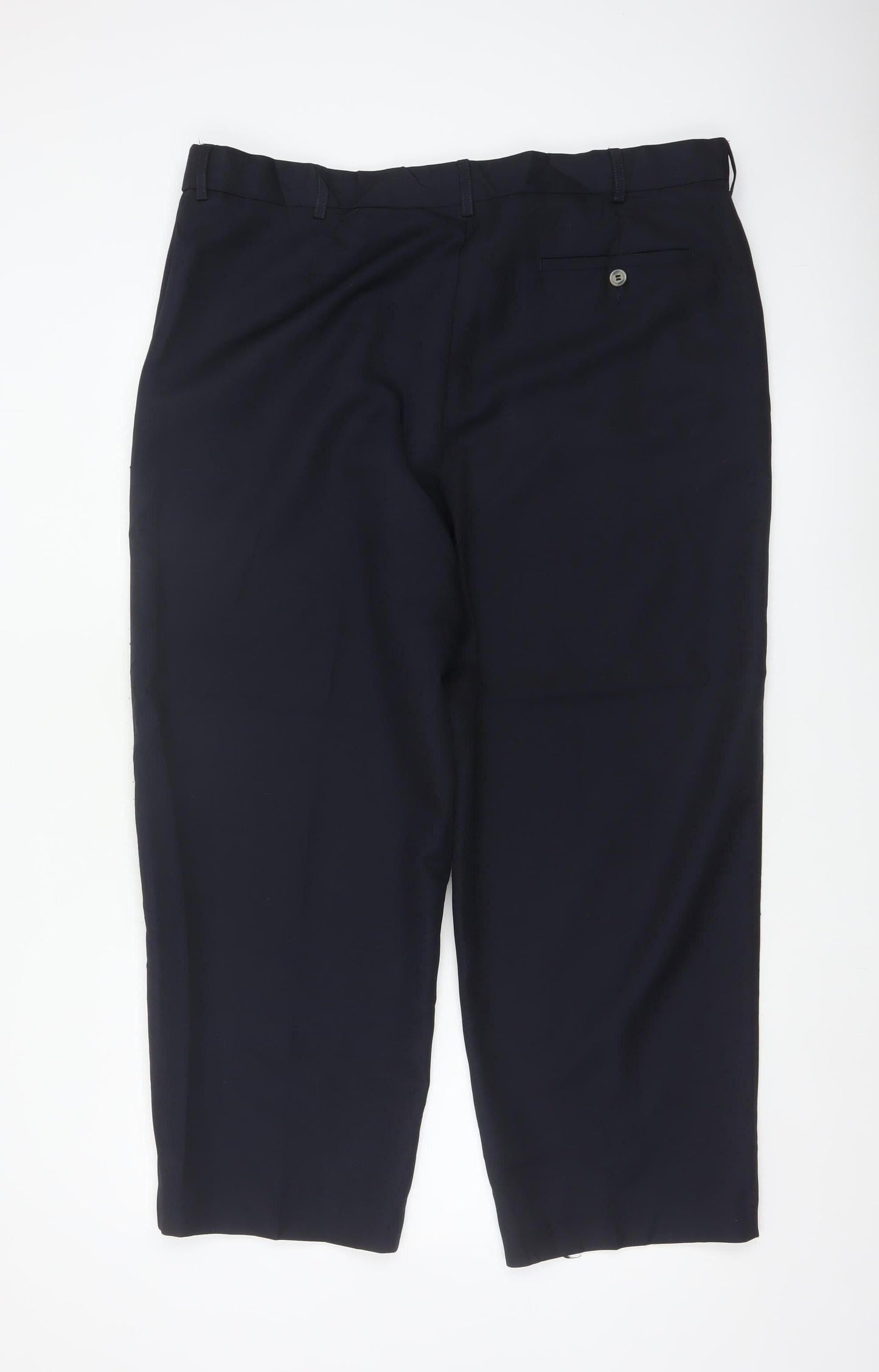Arborlake Men’s Blue 42 Straight Flat Front Dress Trousers