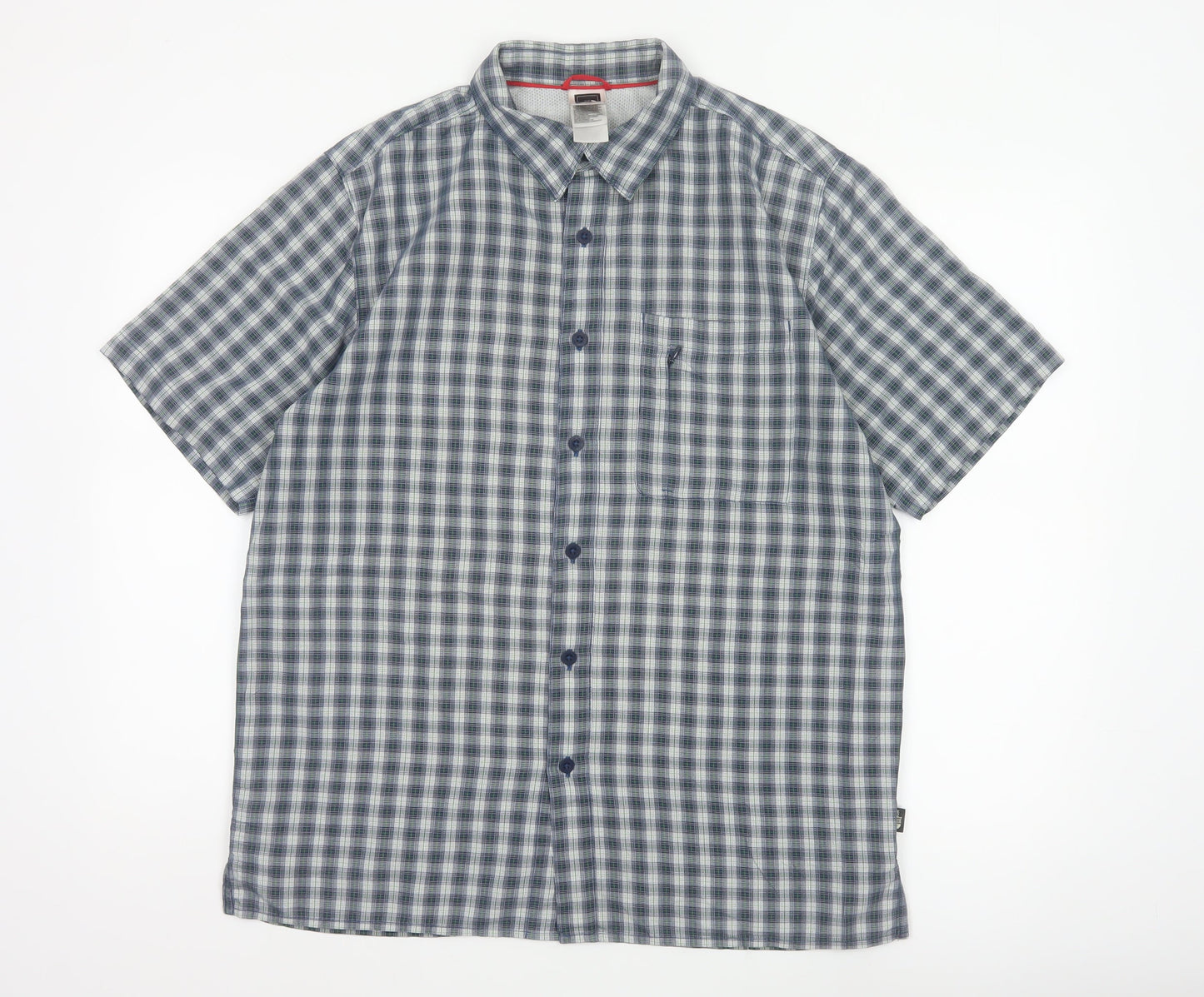 The North Face Men’s Multicoloured Check Short Sleeve Button-Up Shirt M